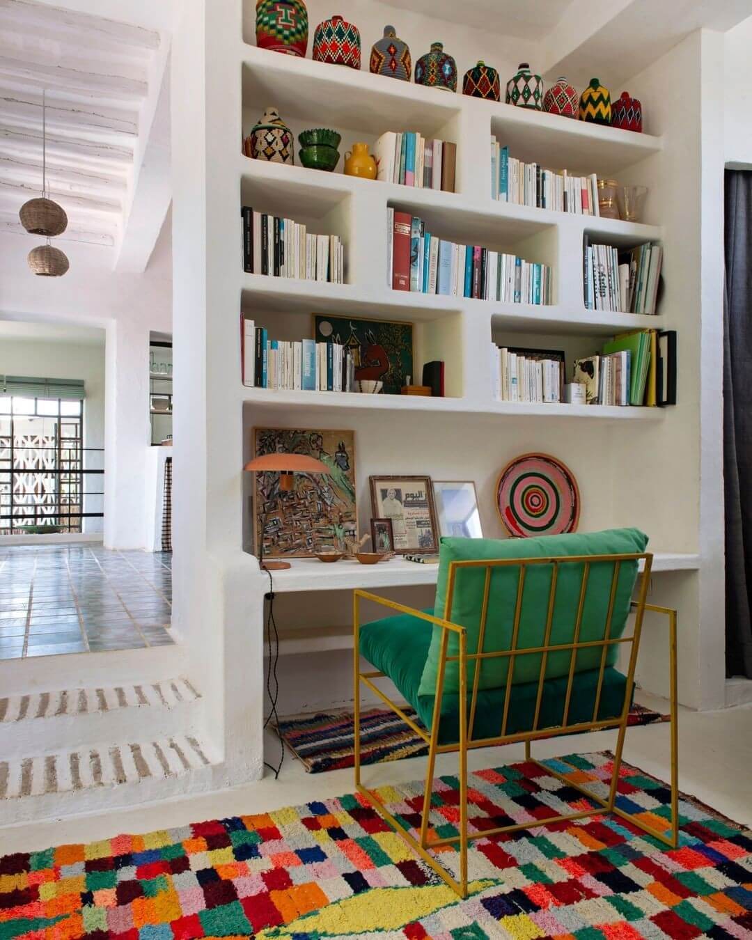 Varied Niches for Books and Decor