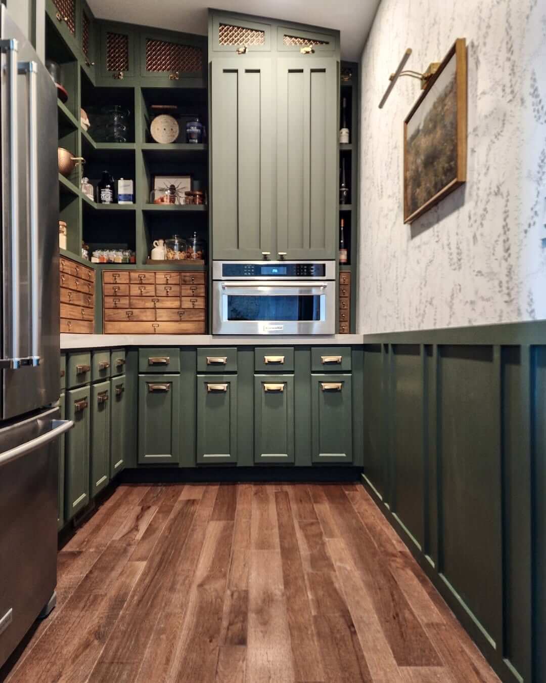 Small Wooden Drawers Organize Pantry Items by Category