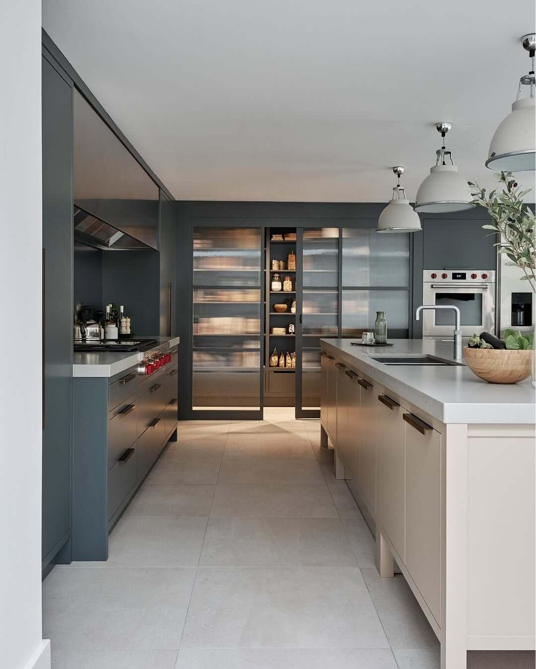 Soften the View with Fluted Glass Doors