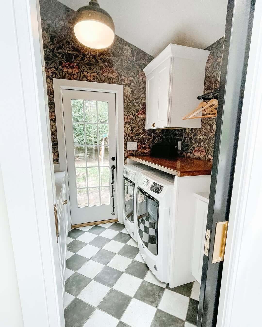 Incorporate Historical Charm with Dark Floral Wallpaper