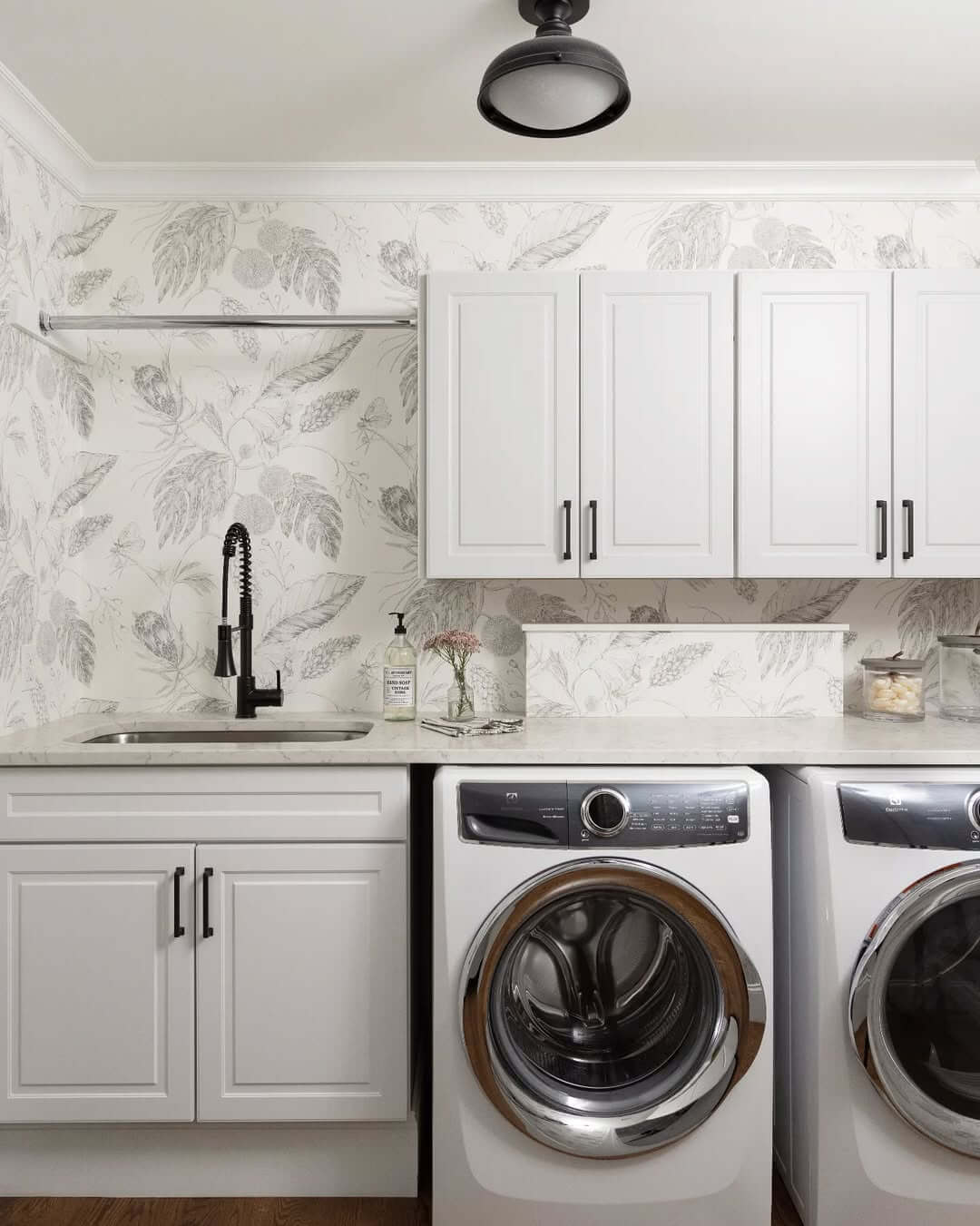 Introduce a Light Touch with Delicate Leaf and Fruit Wallpaper