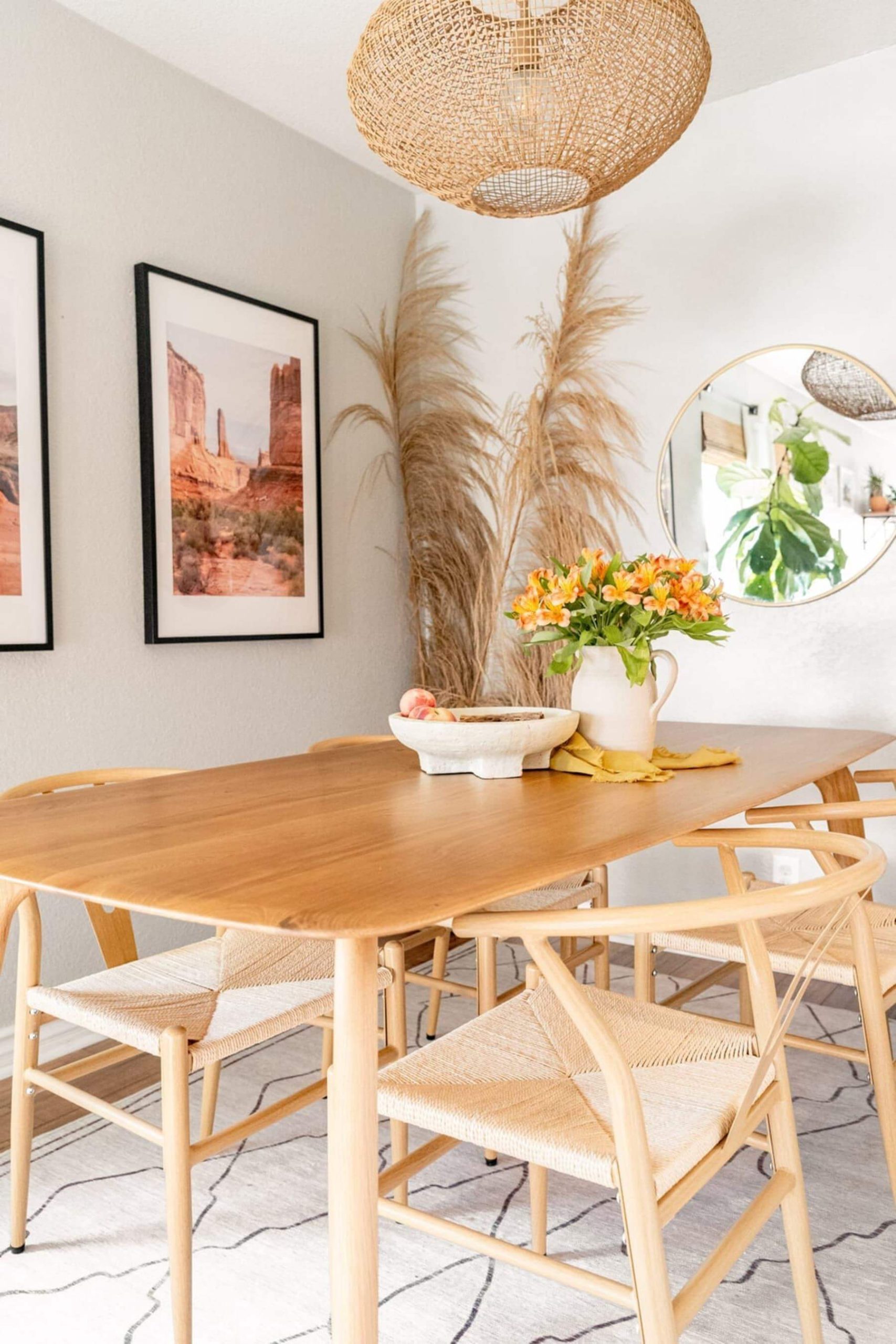 Incorporate Natural Texture with Woven Seat Chairs