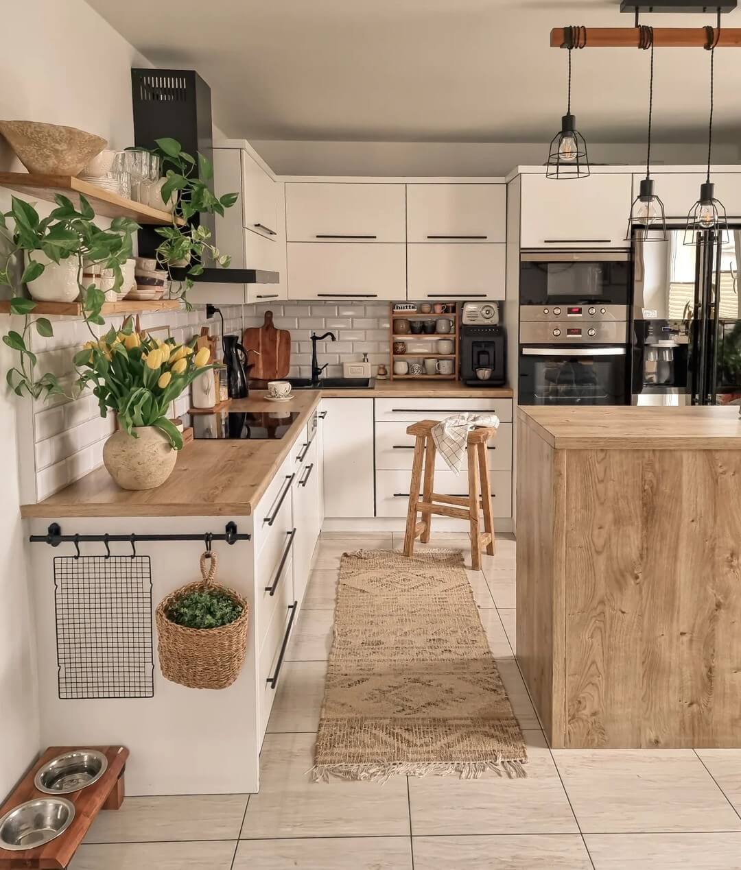 Wall-Mounted Rail for Hanging Greenery