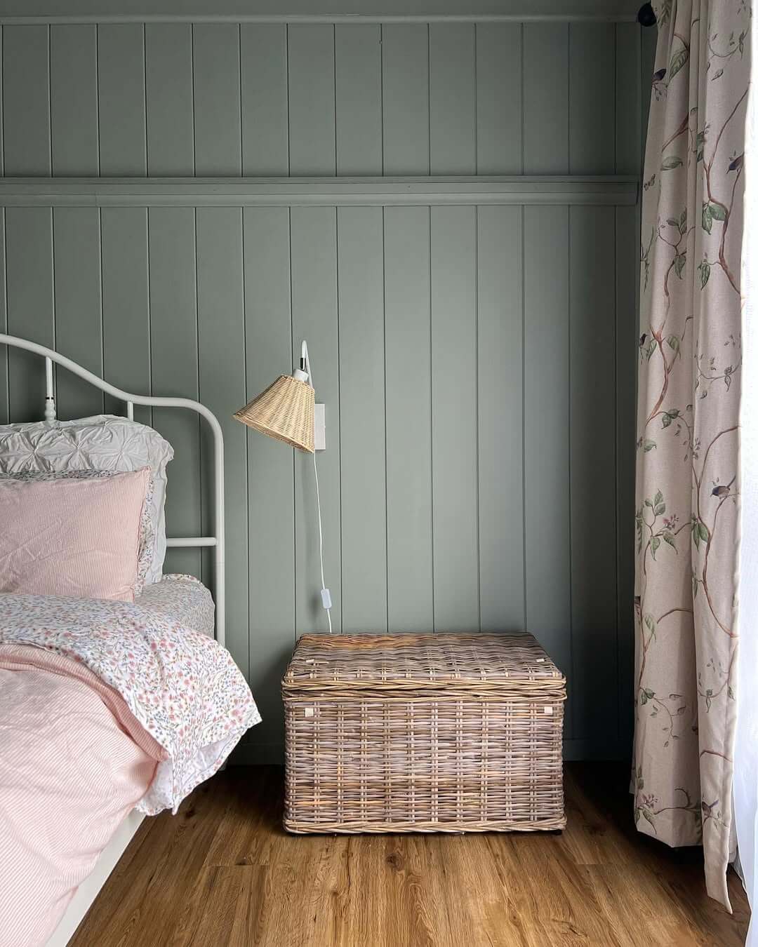 Woven Trunk for Storing Extra Bedding