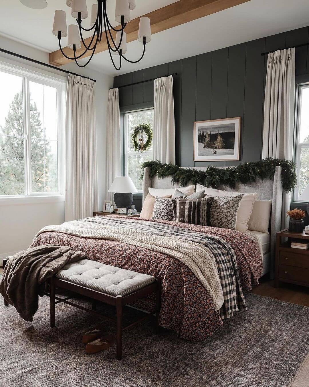 Layered Bedding for a Cozy, Patterned Haven