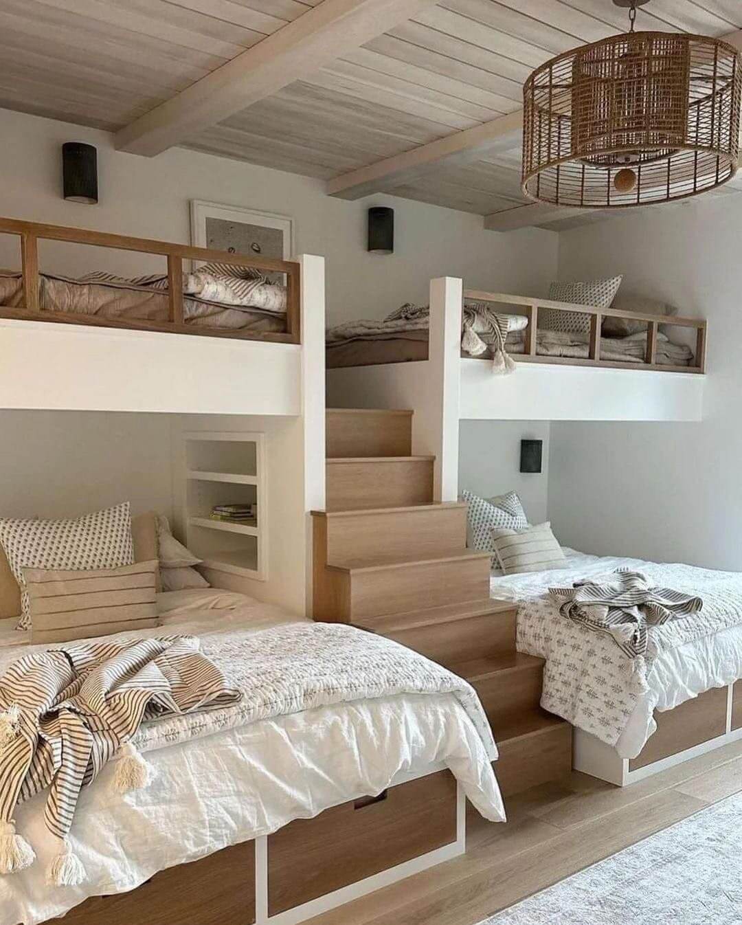 Built-In Bunk Beds With Integrated Storage