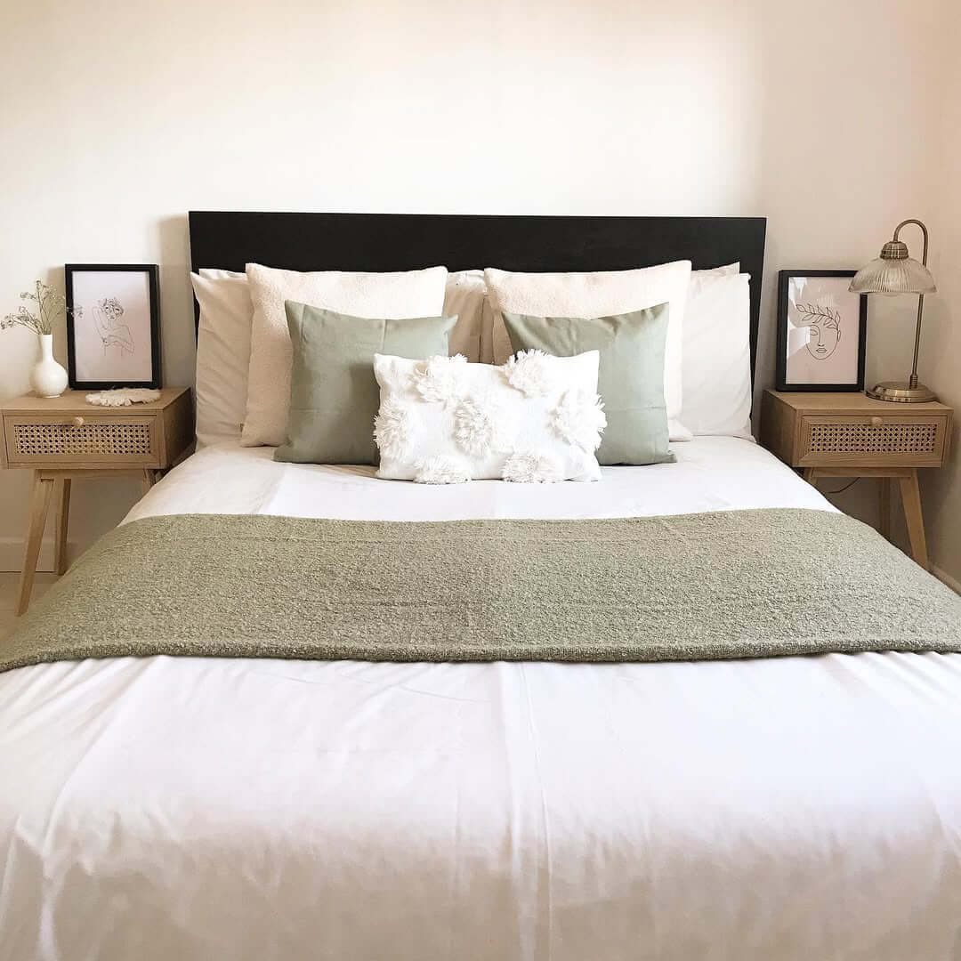 Layer in Tactile Interest with Floral Applique Pillows