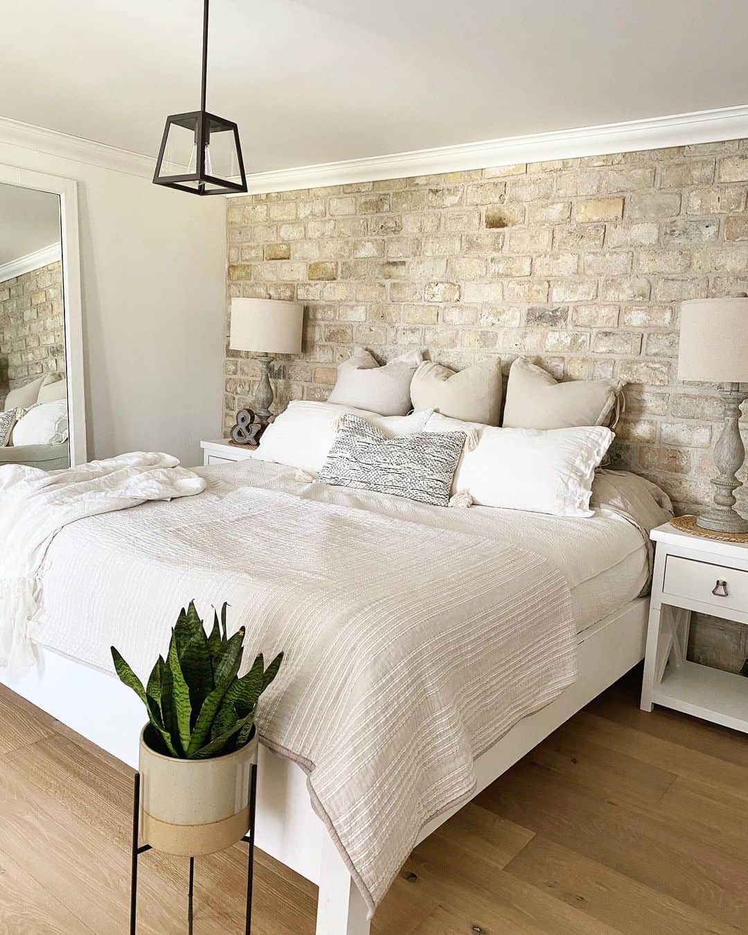 Textured Brick Wall Adds Warmth and Character