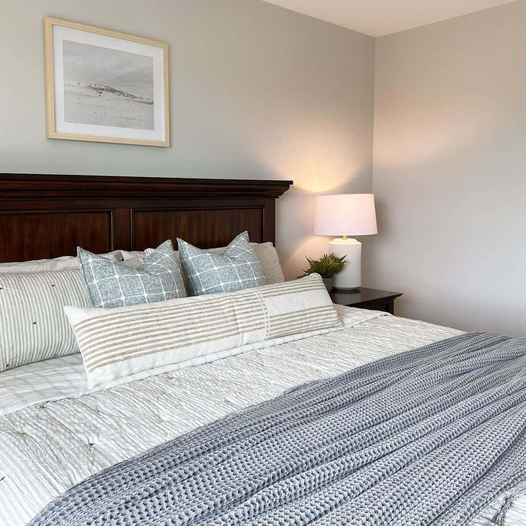 Layered Pillows Create a Cozy and Inviting Bedscape