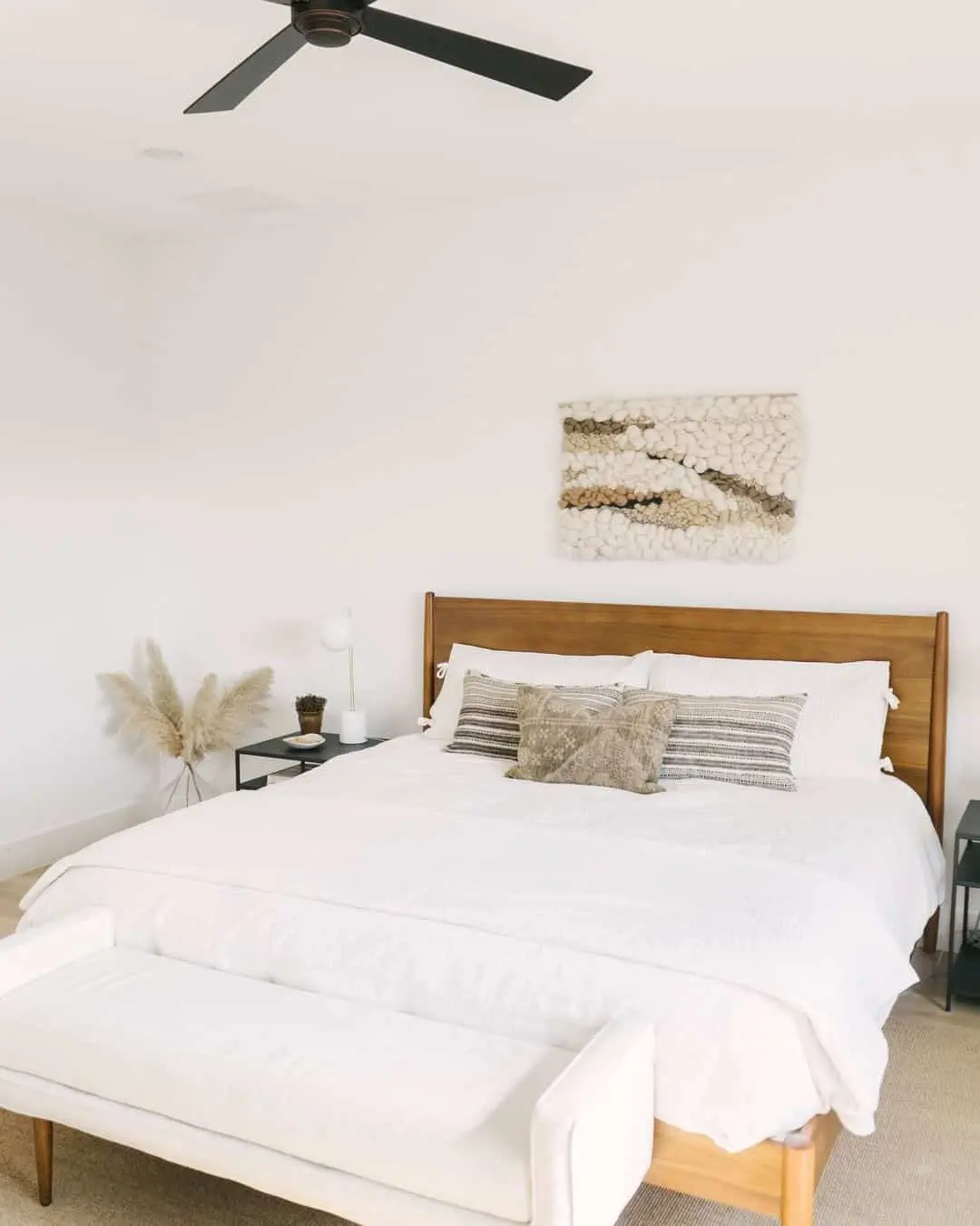 Textured Wall Hanging Adds Boho Charm Above the Bed