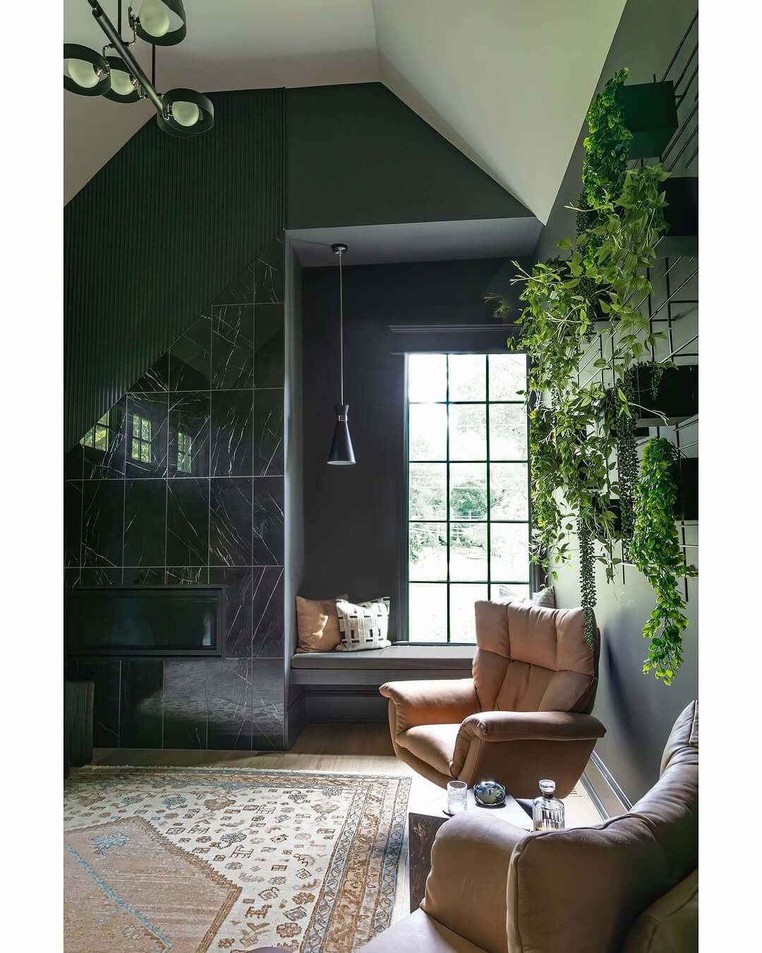 Incorporate Nature with a Wall Grid for Cascading Greenery