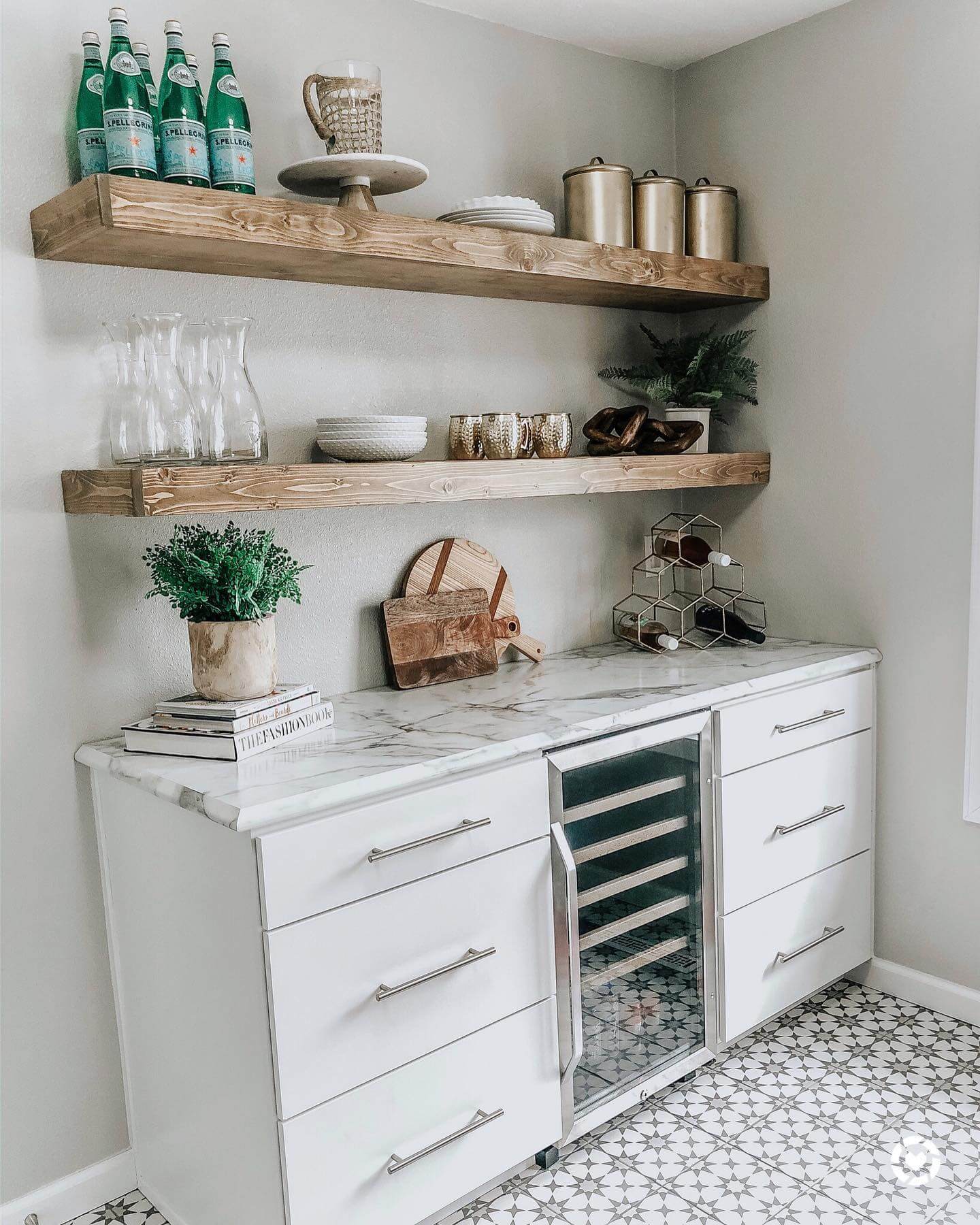 Hexagonal Wine Rack Adds Geometric Style to Countertop