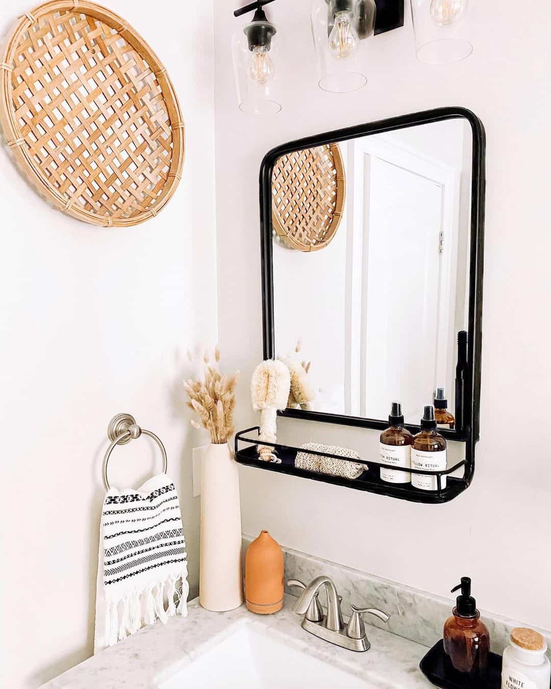 Keep Essentials Handy with a Black Metal Shelf