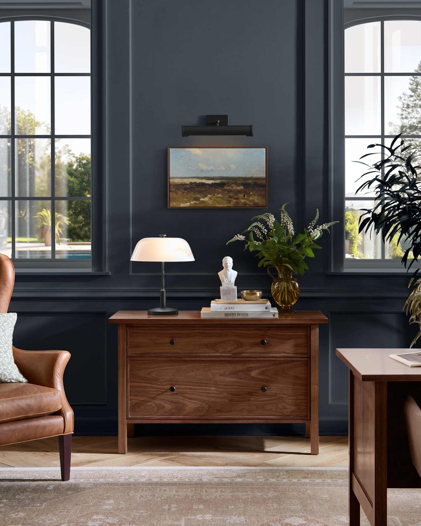 Dome Lamp with Frosted Glass Shade Adds Soft Glow
