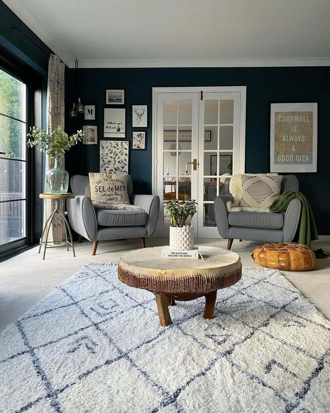 Choose a Round Drum Coffee Table for Natural Texture