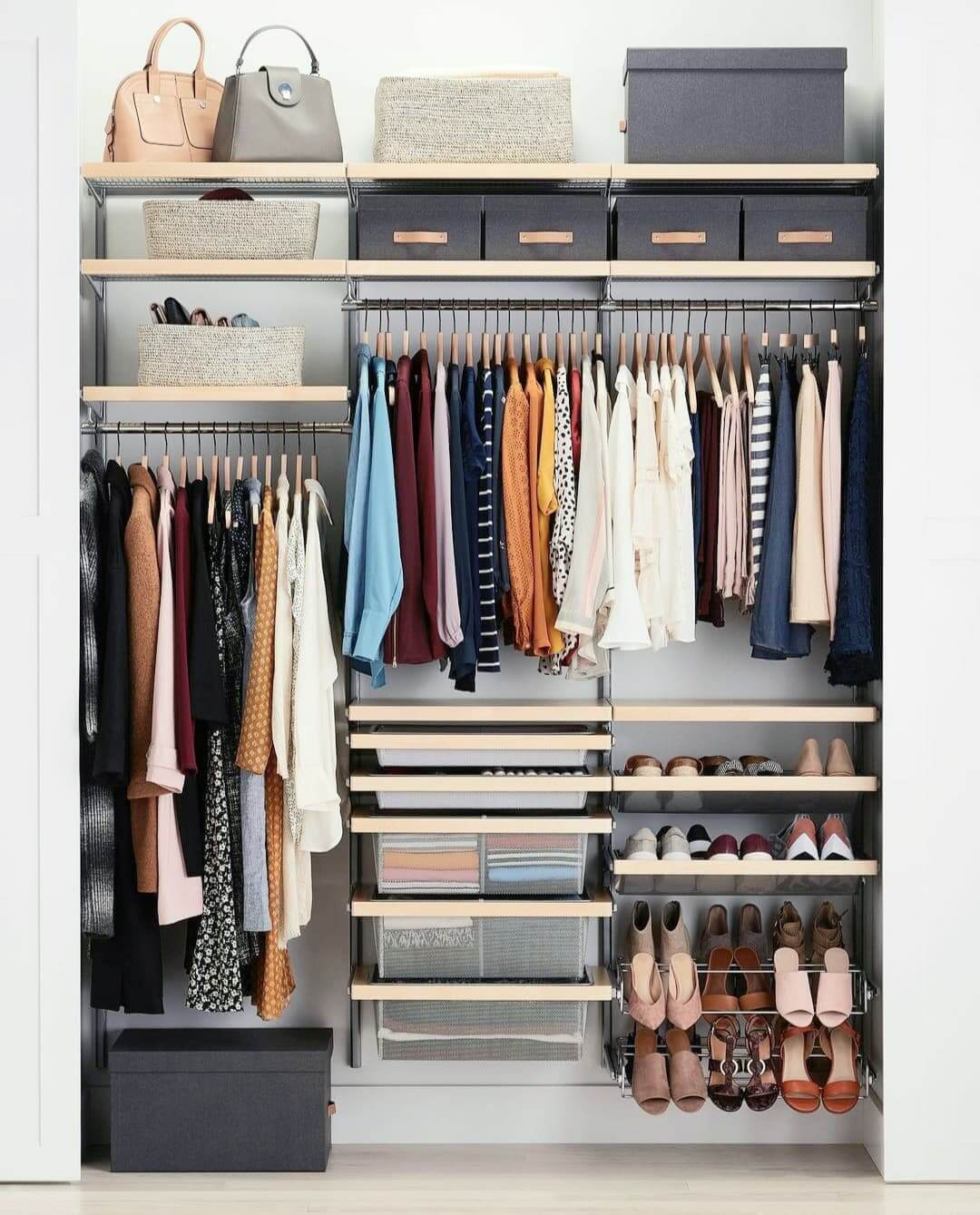 Tiered Metal Shoe Racks Keep Heels and Flats Organized