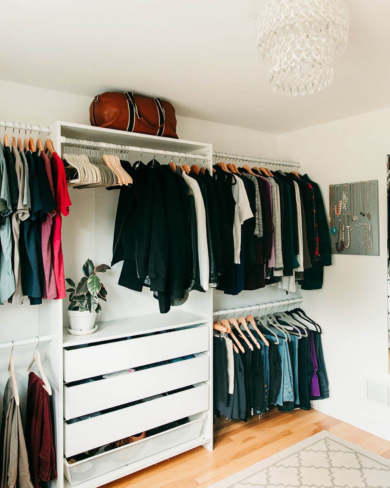 Wall-Mounted Jewelry Display Keeps Necklaces Visible