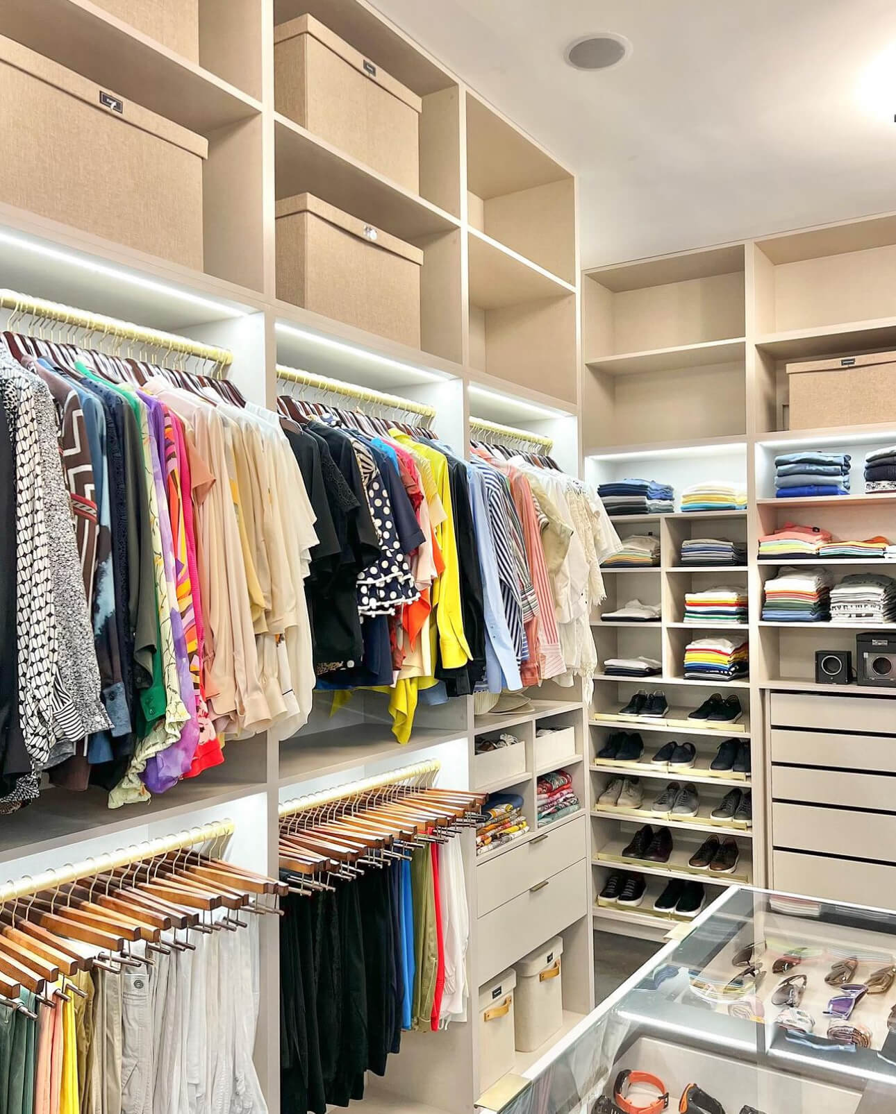 Shelf-Edge LED Strips Illuminate Closet Contents