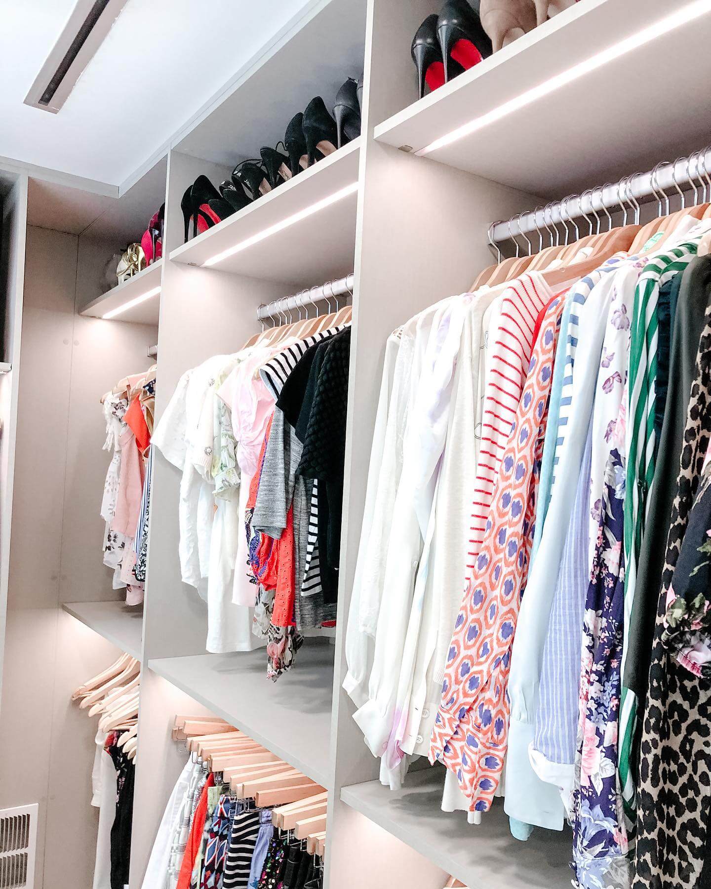 Brighten Closet Shelves With Integrated LED Strips