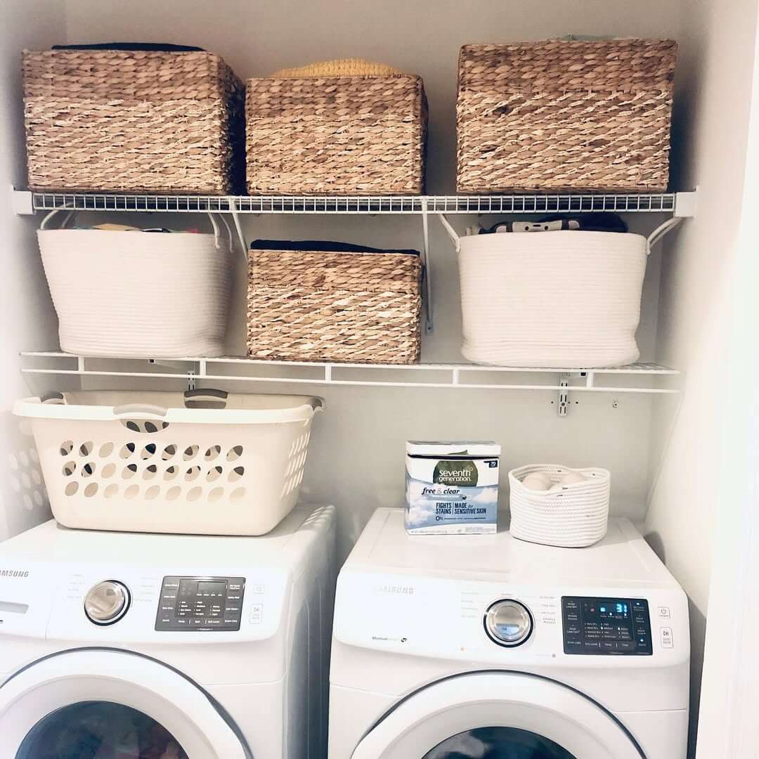 Mix Baskets and Totes for Varied Laundry Storage
