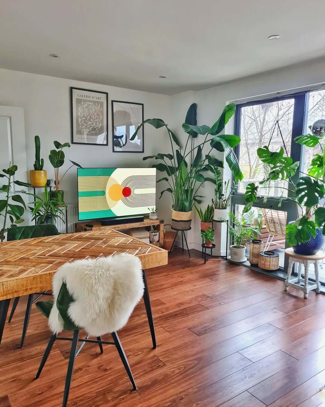 Grouping Tall Plants Creates a Lush Green Wall