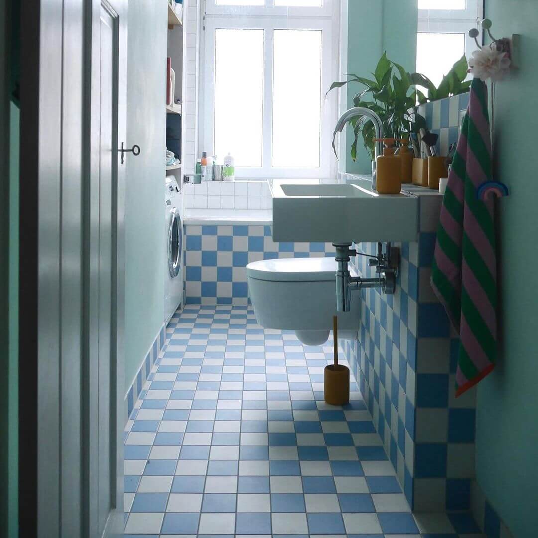 Expand Your Space Visually with Checkerboard Tile