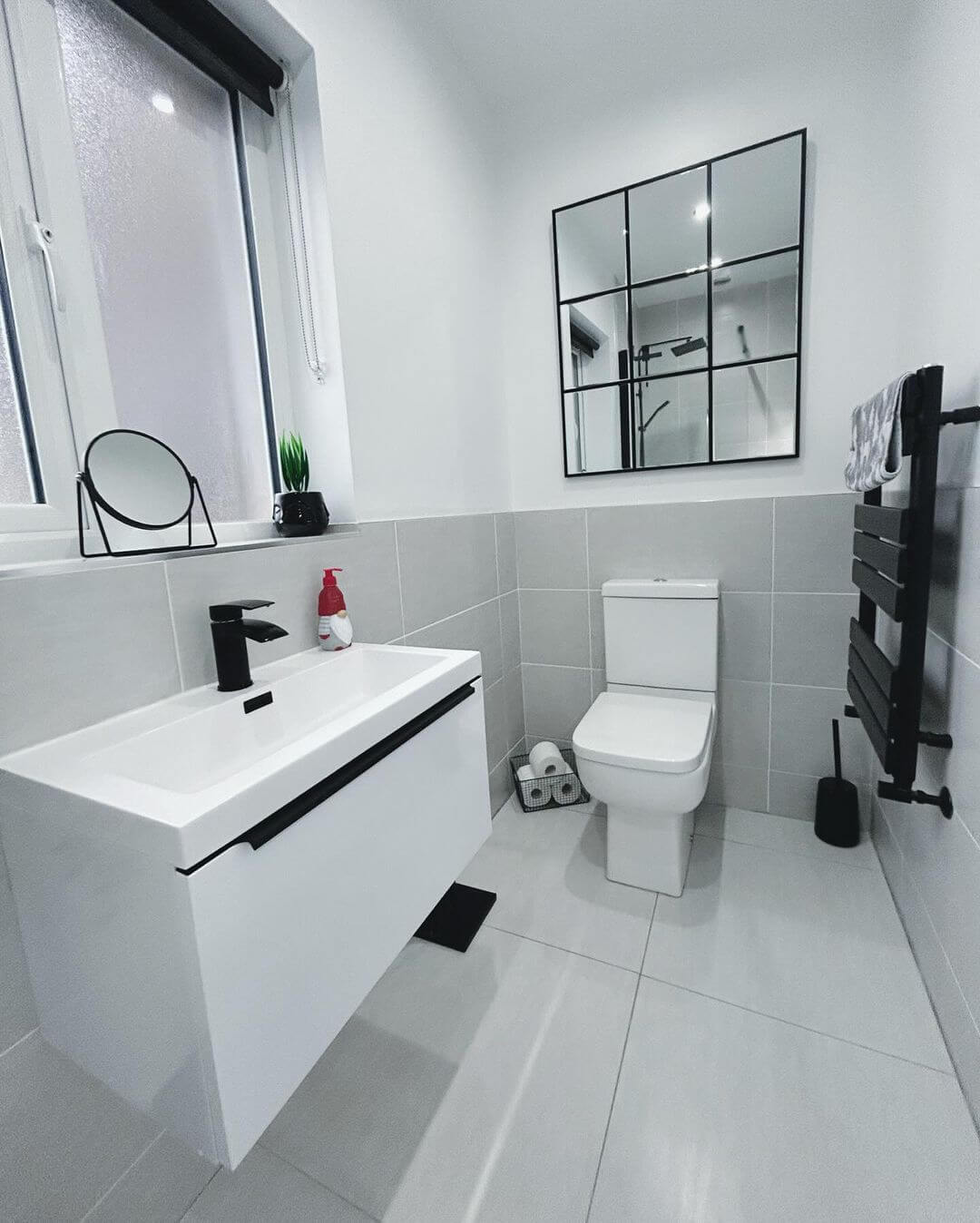 Mimic a Window with a Grid-Framed Mirror