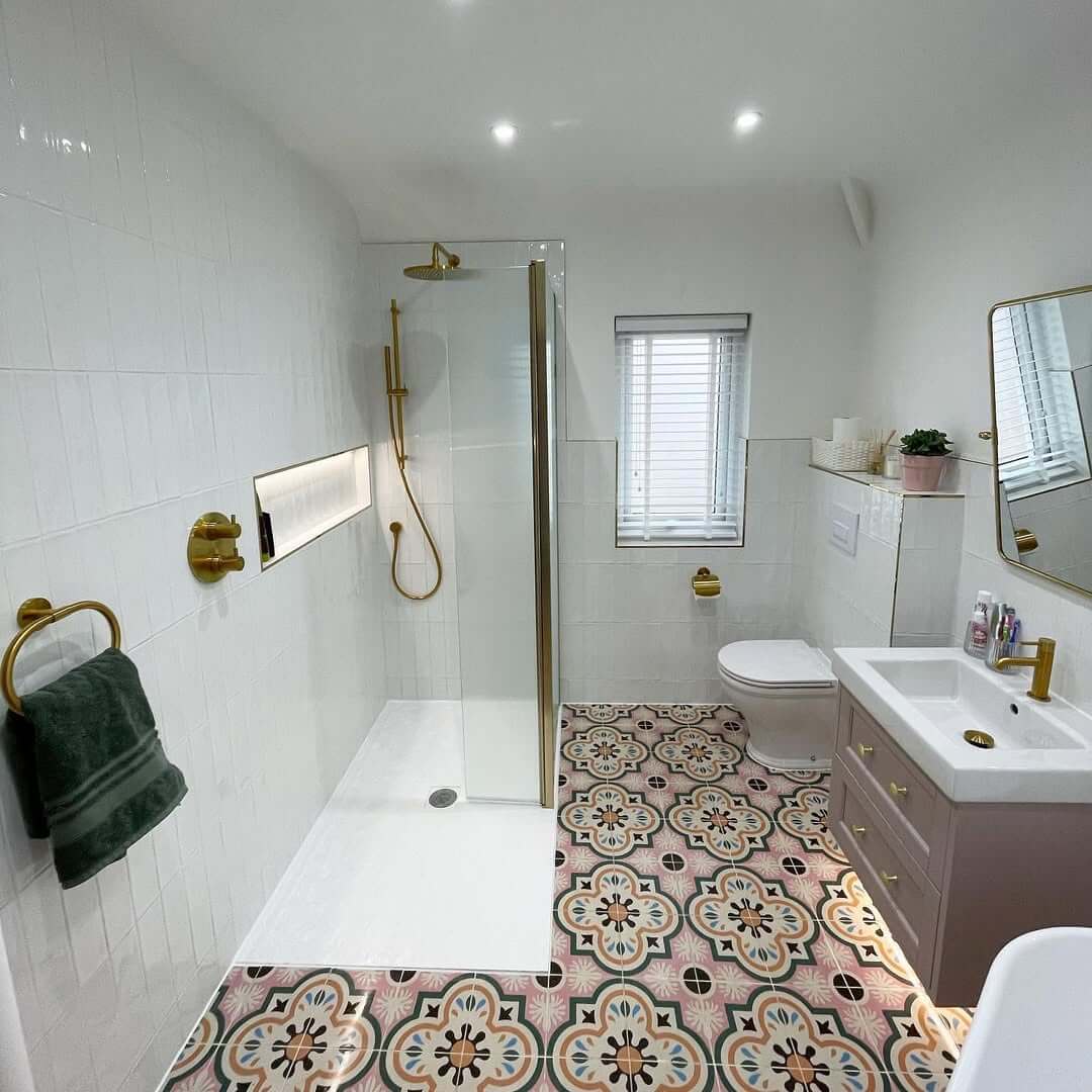 Playful Pastel Floor Tiles