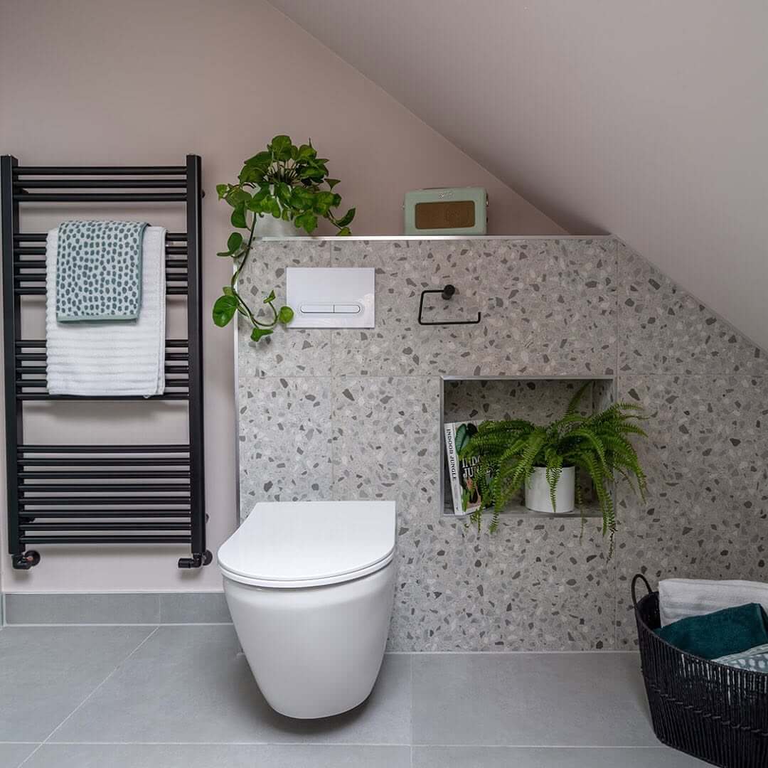 Zen Niche with Greenery and Books