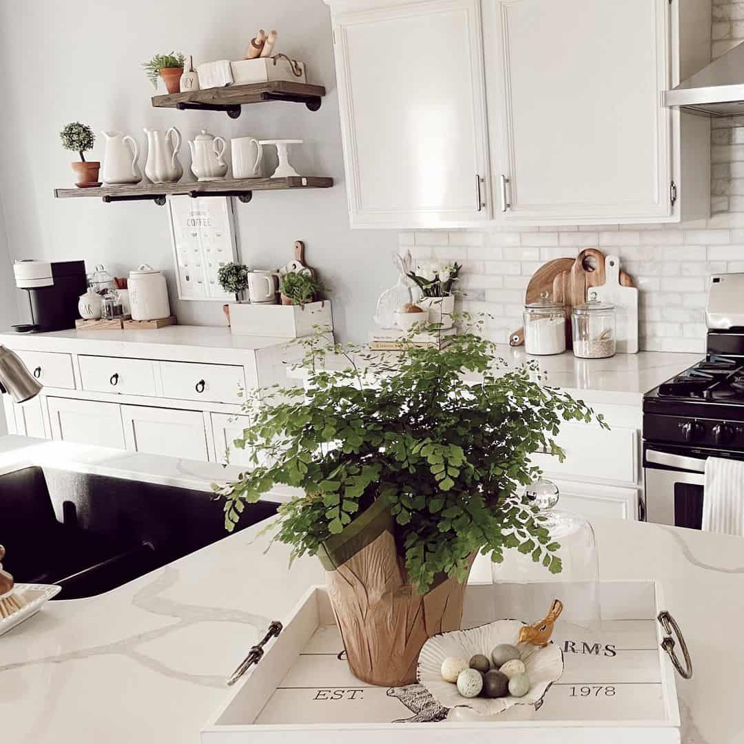 White Marble Subway Tile Backsplash With Stainless Steel Range