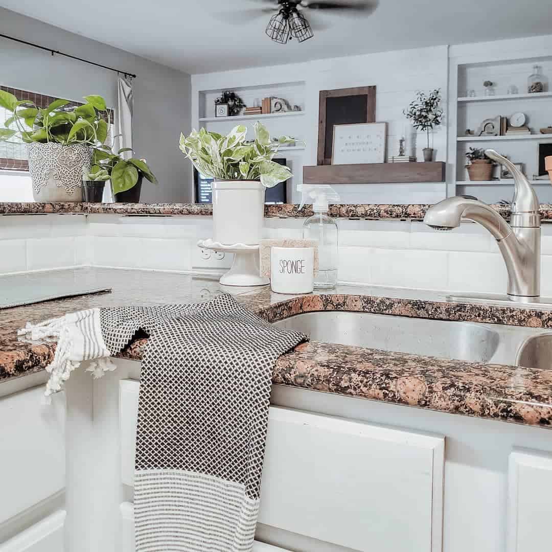 White Subway Tile With a Textured Finish