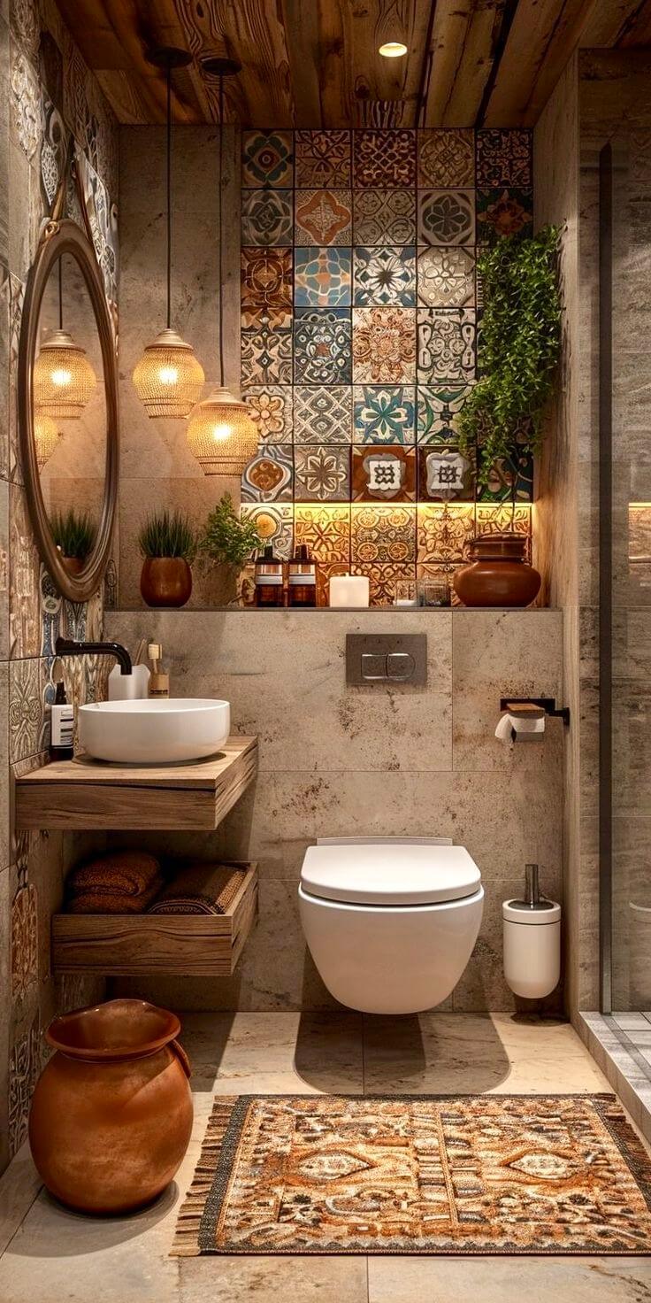 Design a Vibrant Backsplash with Mismatched Patterned Tiles
