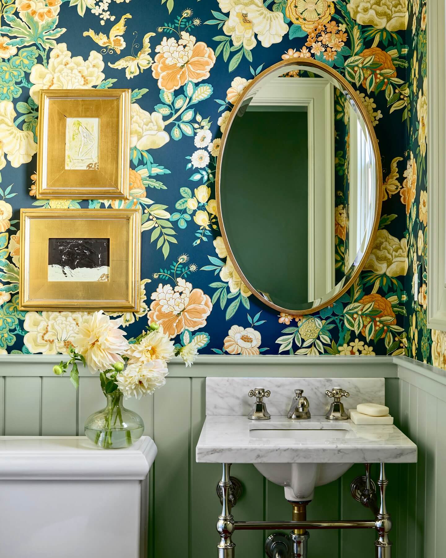Design a Gallery Wall with Dramatic Dark Florals