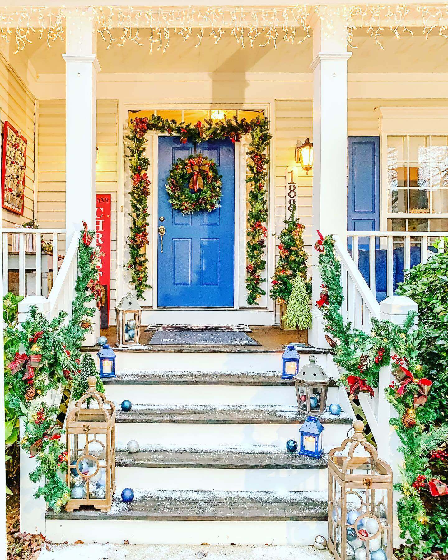 Go Festive with Garland and a Matching Wreath