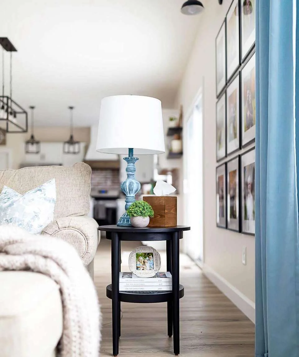 Personalize Your Tabletop with Stacked Books and a Photo Frame