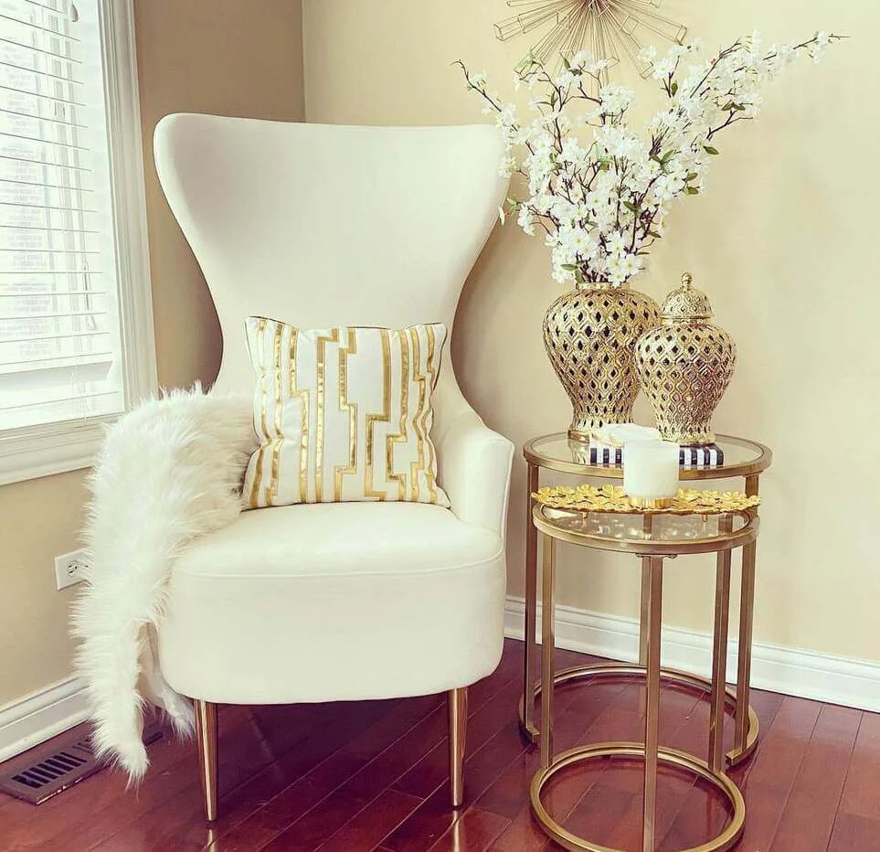 Tiered Gold Tables for Layered Decor Displays