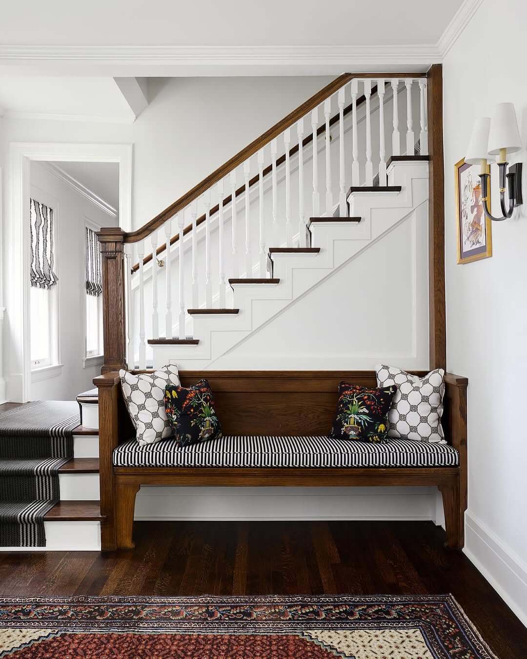 Anchor Bold Pillows with a Graphic Stripe Cushion