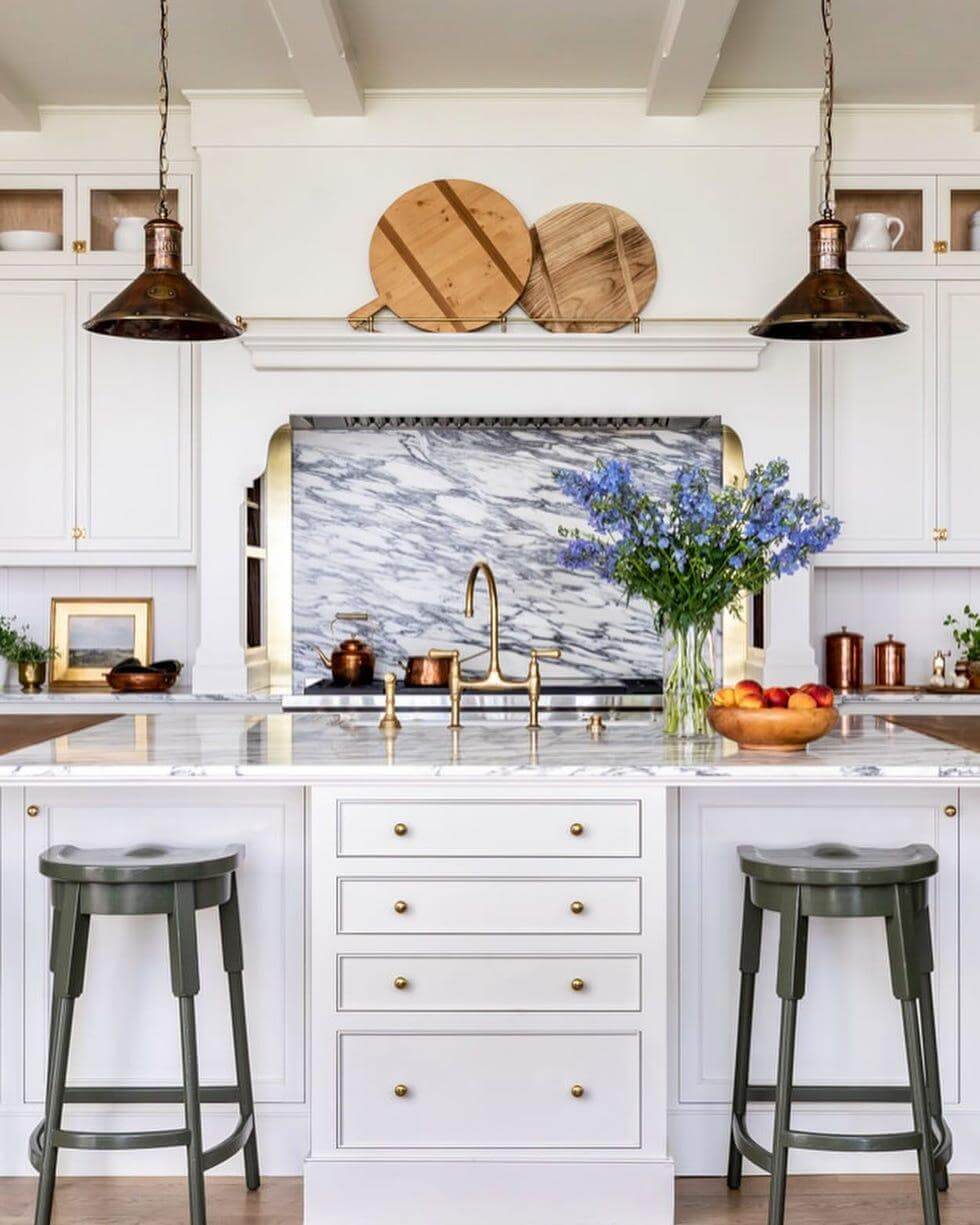 Round Wooden Platters as Kitchen Wall Art