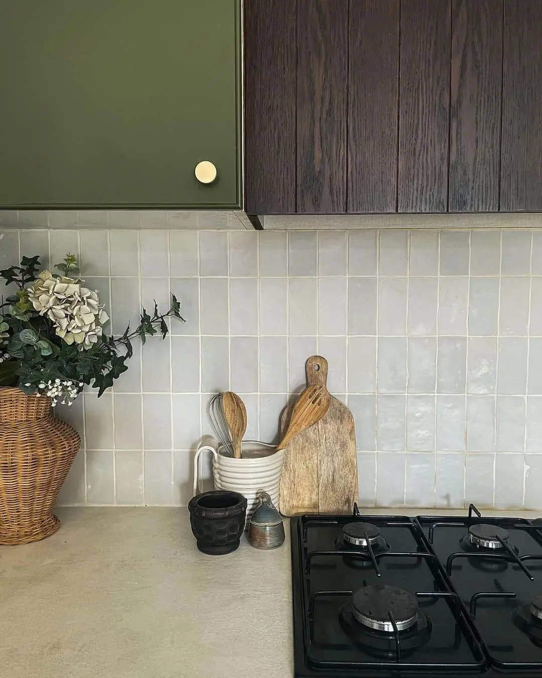 Pale Gray Square Tiles for a Neutral Backdrop