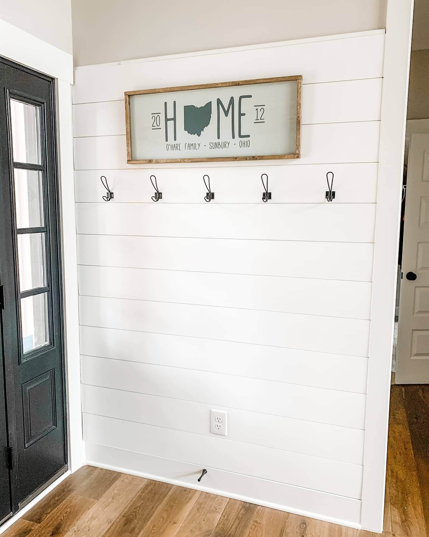 Mount Black Wire Hooks for Simple Coat Storage