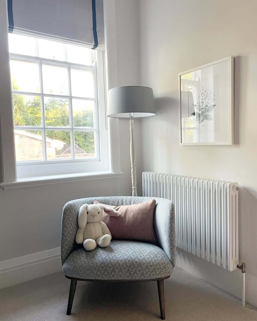 Small Armchair with Textured Geometric Upholstery