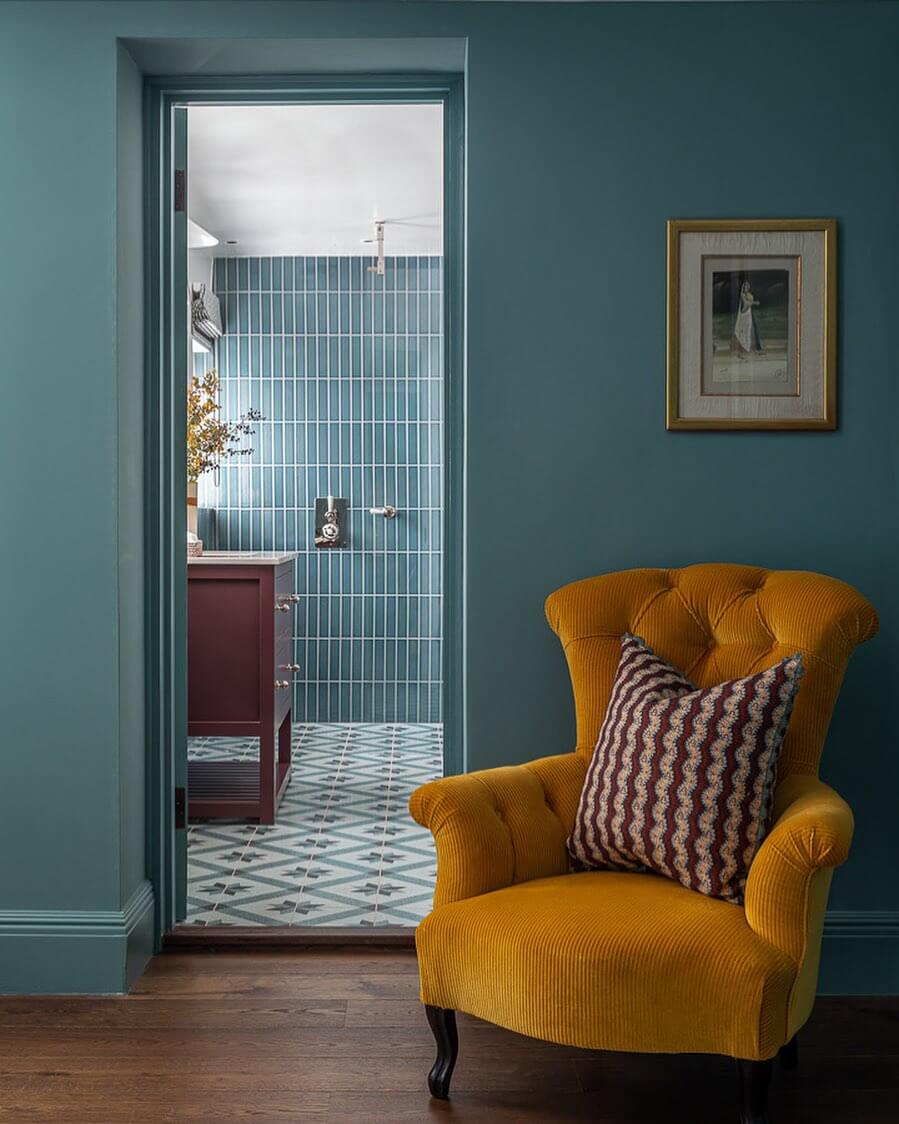 Tufted Corduroy Armchair for a Sunny Reading Spot