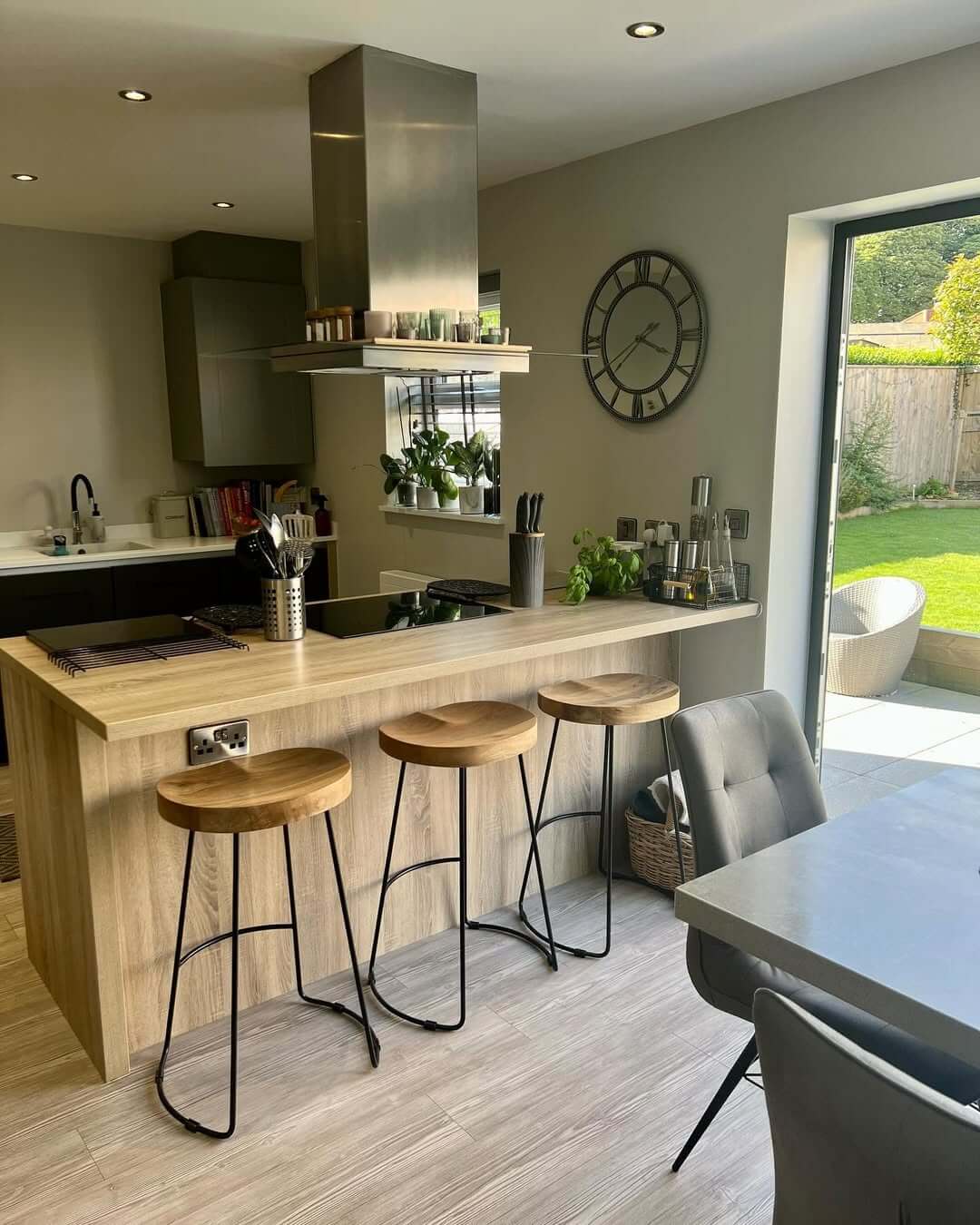 Wooden Saddle Stools Add Organic Shape to Your Island