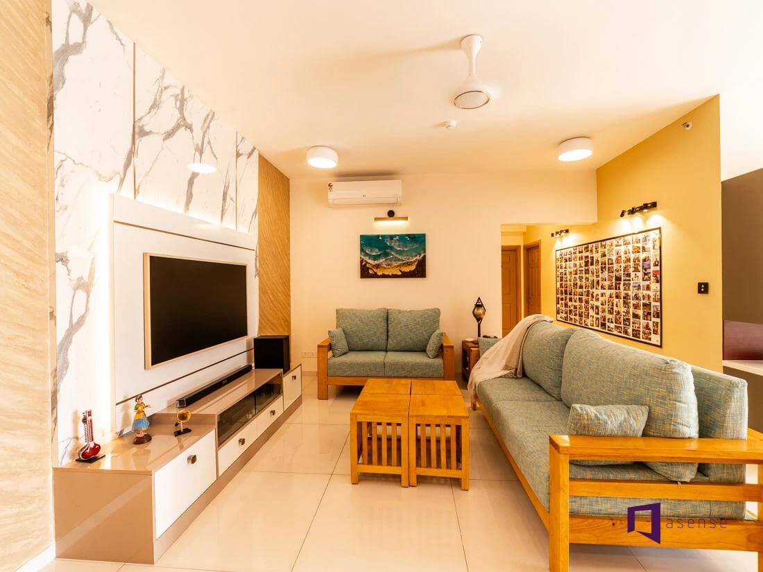 Large Photo Collage Creates a Personalized Gallery Wall