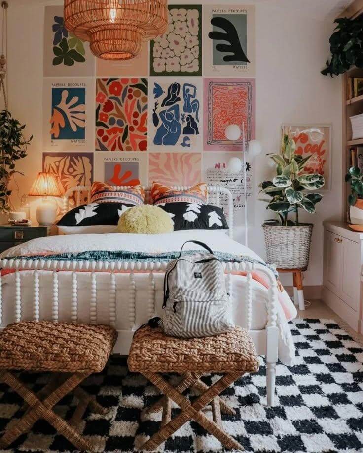 Matisse-Inspired Cutouts Create a Bold Gallery Wall