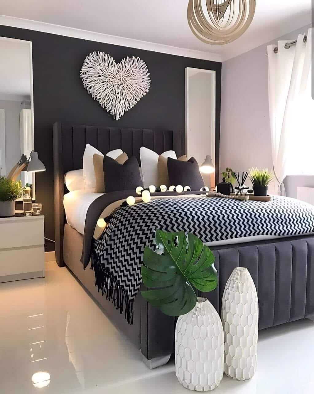 Textured White Heart Wall Art Adds Organic Whimsy