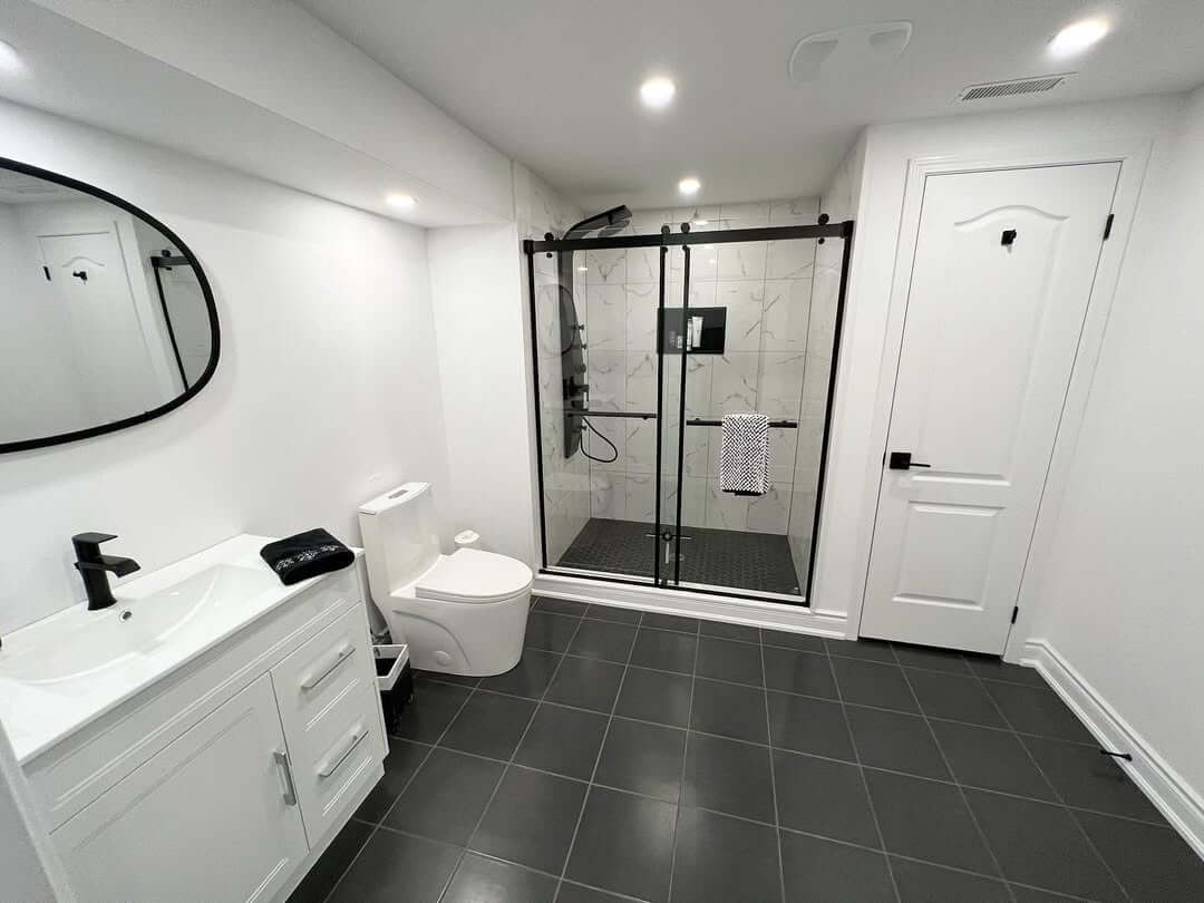 Define Your Space with Black Framed Shower Doors