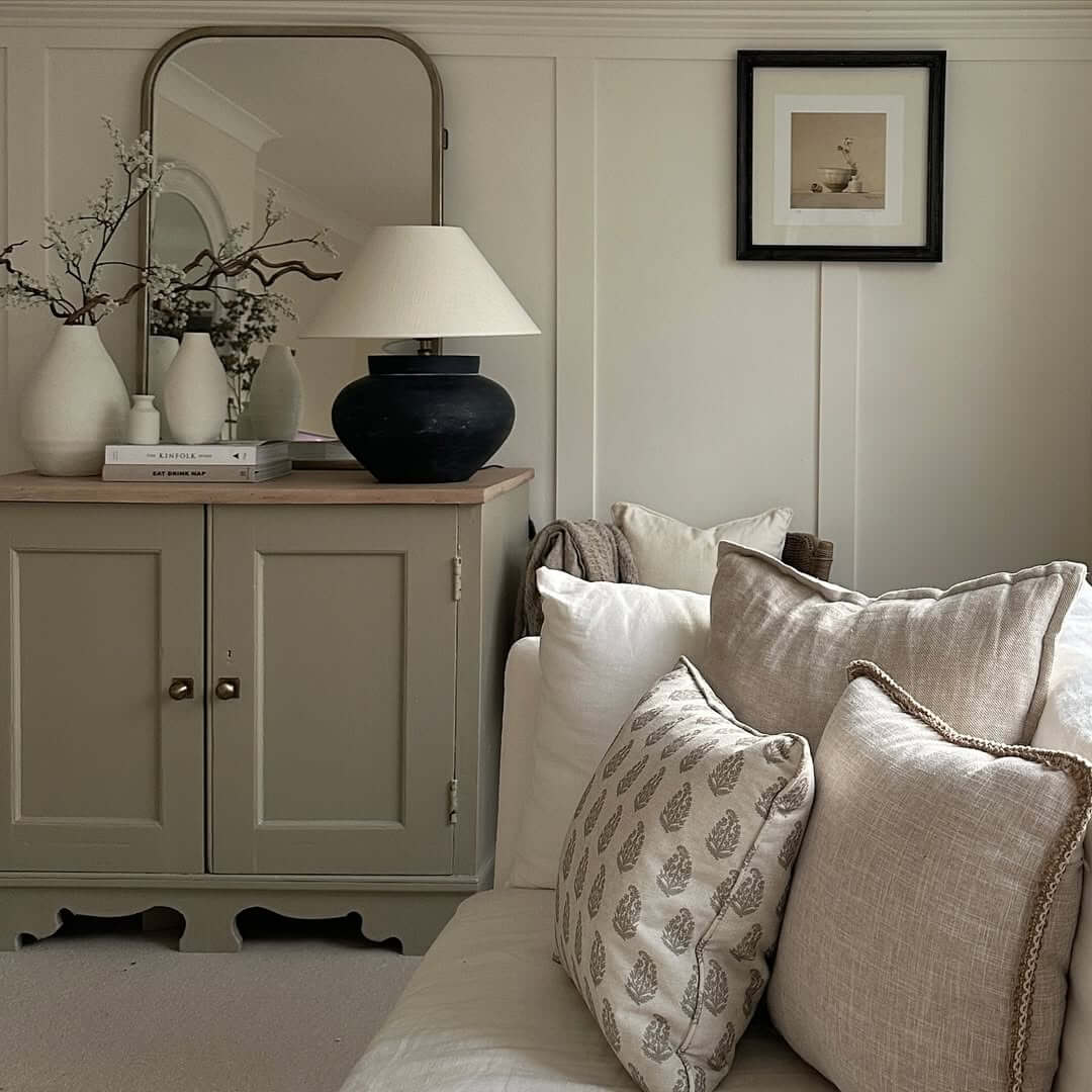 Sage Green Cabinet Offers a Subtle Color Accent