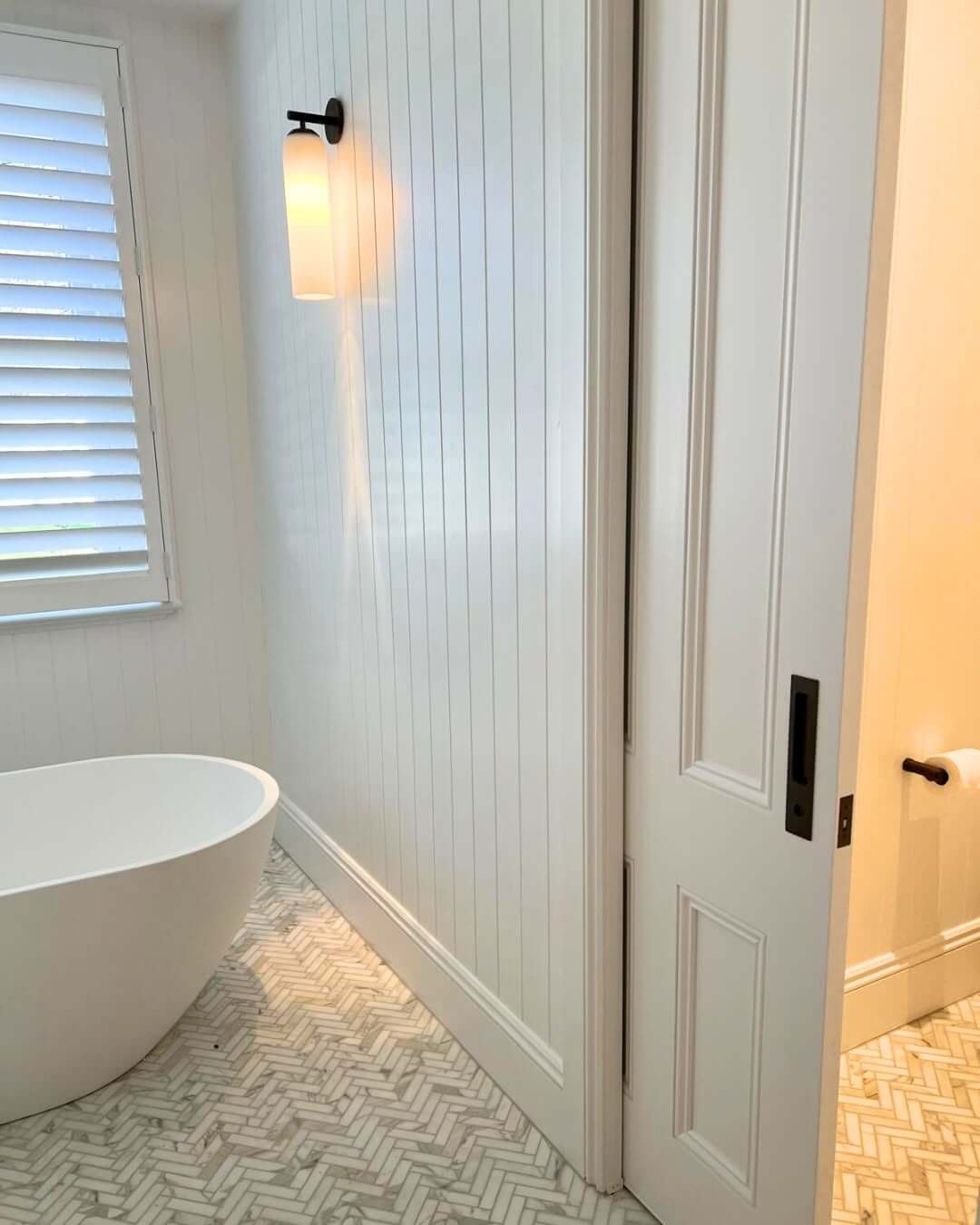 Vertical Panel Walls Add Subtle Architectural Detail