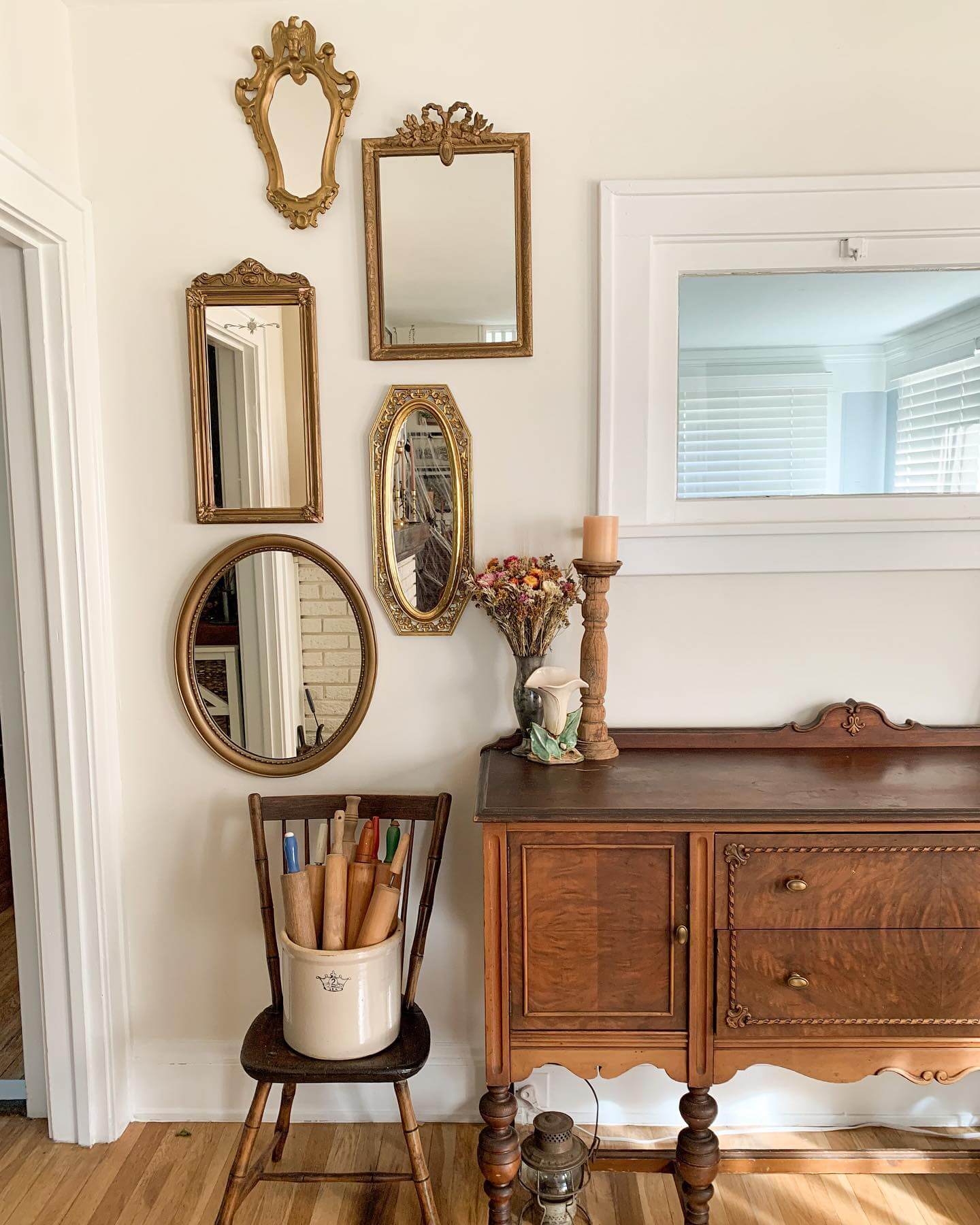 Ornate Gold Mirrors for a Dazzling Hallway Gallery
